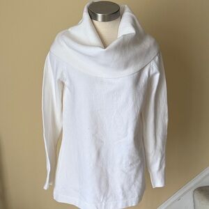 NWT french connection babysoft Women's White Cowl Neck Sweater
